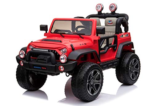 Mondial Toys Coche eléctrico 12 V para niños 2 plazas Maxi Todoterreno con Mando a Distancia 2.4 G...