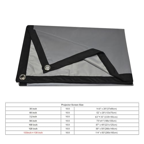 Pantalla plegable para proyector 16:9 100 pulgadas miniatura 7