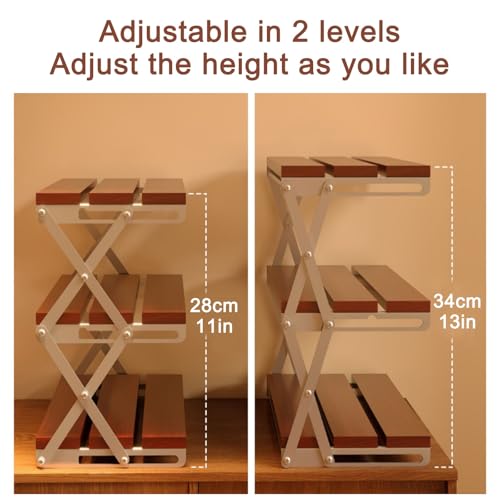 Bibliothèque de bureau en bois compacte avec étagère multifonction 3 niveaux - 2