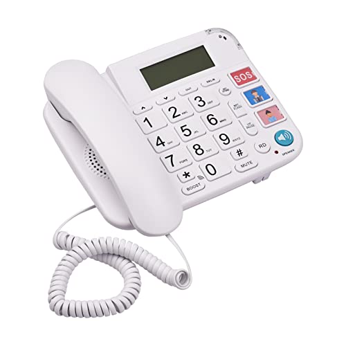 Téléphone fixe gros boutons Eujgoov résout les erreurs de numérotation nocturne
