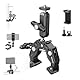 NEEWER Super Clamp Klemme mit 3 Dual Kugelkopf Magic Arm, Cold Shoe, 1/4 Gewinde, Handy/Action Cam Halterung Adapter für Tischstativ Rohr Traverse Gimbal Rods kompatibel mit SmallRig GoPro DJI, ST83