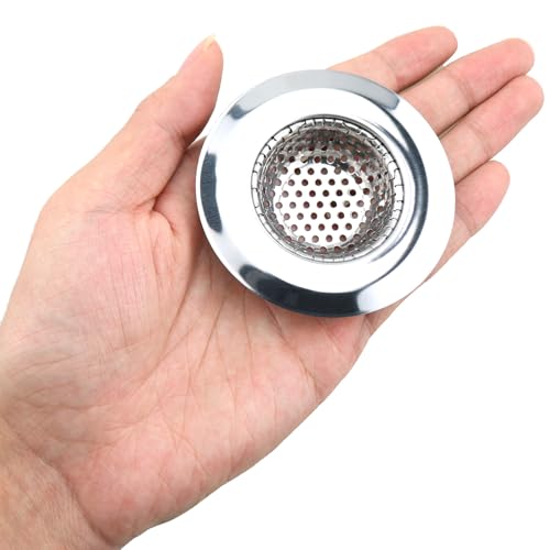 Filtro de colador de acero inoxidable 3 piezas para baño miniatura 3