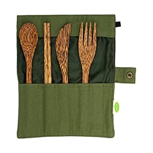 Kokosnuss-Besteck-Set - 4-teilig