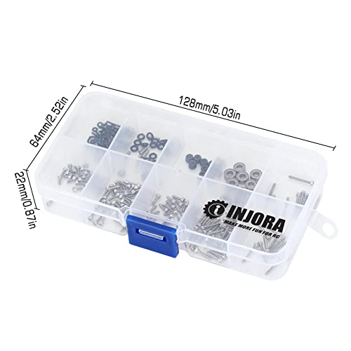 INJORA RC Screws Kit Stainless Steel Screws Set