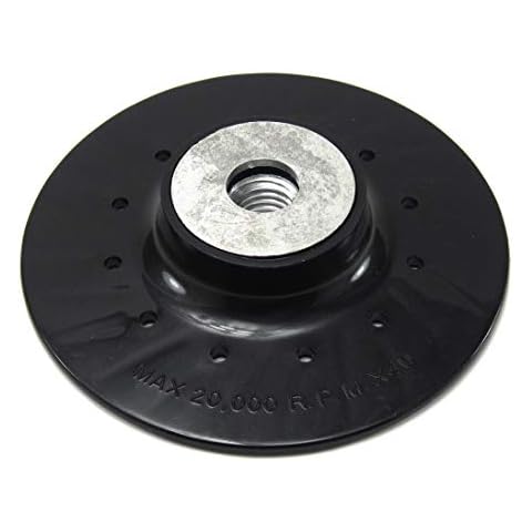 Elitexion Angle Grinder Ribbed Back 4-1/2 inches Plastic Pad for Resin Fiber Disc with 5/8 inch 11 Thread, Max 20,000 RPM Cover