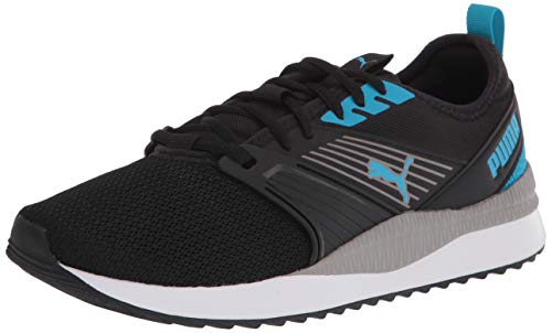 PUMA Men's Pacer Next FFWD Sneaker, Black-Hawaiian Ocean, Women 9/Men 10.5