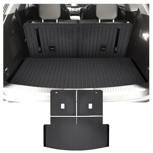 Cartist Trunk Mat & Backrest Mat Fits for Ford Explorer (6&7 Passenger) 2020-2025 2026 All Weather Rear Cargo mat for 2020-2026 Explorer Accessories