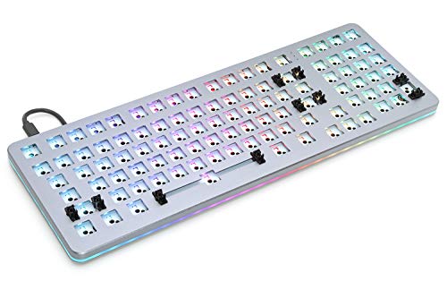 Drop Shift Mechanical Keyboard — Full-Size 1800 Layout (99 Key), Kailh Hotswap Switches, Programmable, Backlit Rgb, Usb-C, Doubleshot Pbt Keycaps, Anodized Aluminum (Gray, Barebones) #TOP1