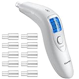 Professional Ketone Breath Analyzer Portable Ketone Breath Meter Digital Ketosis Breath Tester for Personal Ketosis Testing with 10 Reusable Mouthpieces