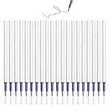 Design rétractable - Supprime 20 mines de rechange effaçables - 0,5 mm - 11 cm - Bleu cristal - Compatible avec les stylos effaçables à encre gel effaçable Legami - Mines de rechange effaçables - Stylo gel effaçable