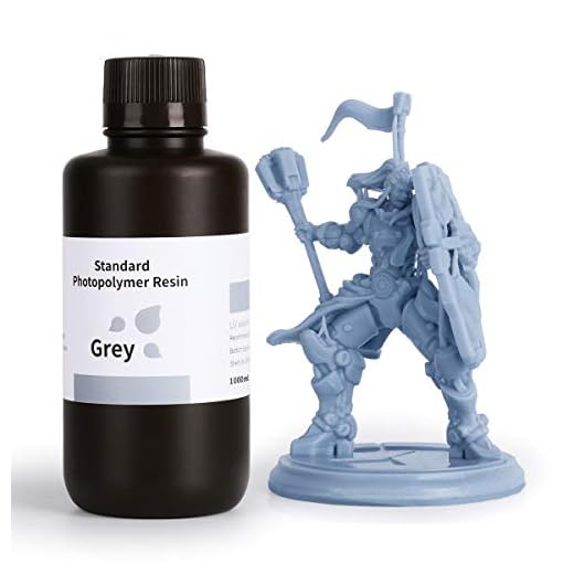 ELEGOO LCD UV 405nm 3D Resina Rápida para LCD Impresora 3D 1000g Fotopolímero Resina Gris