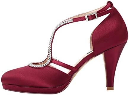ERIJUNOR Women Comfort Low Heel Closed 