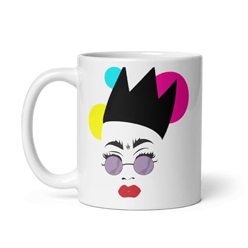 Sasha Velour Inspired Ceramic Mug – Fierce Drag Queen Coffee Cup Gift for Fans – Bold RuPaul's Drag Race Merch – Pride Art Cup for Tea, Coffee or Display – Funny Queer Pop Culture Collectible