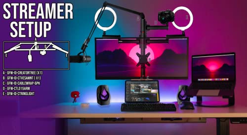Gator Frameworks All-In- One Content Creator Tree With Light, Mic & Camera Attachments (Gfw-Id-Creatortree) #TOP4