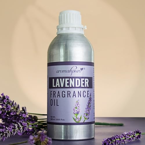 Image of Aromahpure Lavender Aroma Oil | 500ml Undiluted & Natural | Long-Lasting Scent for Aromatherapy, Candle & Soap Making, Diffusers, Room Freshener, Humidifier, Bathroom Revitalizer & Home Essentials