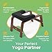 FeetUp - The Original Yoga Headstand Bench, Vegan Handstand Trainer Bench and Stand, Strength Training Inversion Equipment for Relaxation & Strength, Includes App & Starter Kit, Chocolate, Black