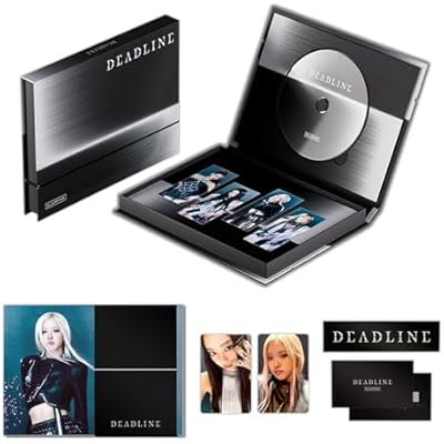 DEADLINE 3rd MINI ALBUM (GRAY Ver.) Outbox + Printed Photos + Group Postcard + CD + Scratch Message Card + 2 Pin Badges + 4 Extra Photocards Official K-POP Sealed Album