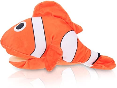 ibasenice Toys Puzzle Toys Stuffed Animal Hand Puppet Fish Puppet Toy Parent Child Interactive Toy Plush Animal Toys Storytelling Puppet Figures for Kids Child Favors Baby Educational Puppy