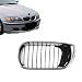 CarPartsDepot, Front Driver Side Chrome Outer Frame Grille Black Inner Insert LH, 400-121001-01 BM1200126 51137030545