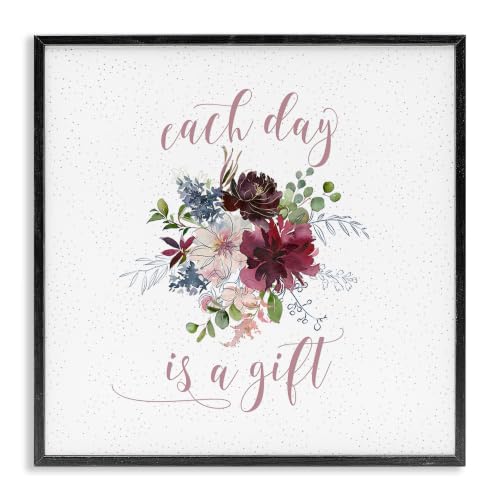 'Each Day Gift Calligraphy Quote Minimal'| Framed Giclee Art
