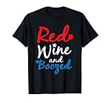 Photo Gallery red wine and boozed funny 4th of july drinking maglietta Photo Gallery red wine and boozed funny 4th of july drinking maglietta