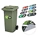Create idea 24Pcs Mixed Recycling Labels Bin Stickers for Kitchen Office Utility Room Laundry Room 100x50mm