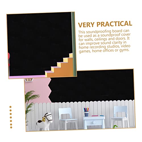 Paneles absorbentes de sonido 6 piezas para reducción de ruido en estudios en casa, gimnasios y oficinas, decoración acústica de pared autoadhesiva miniatura 7