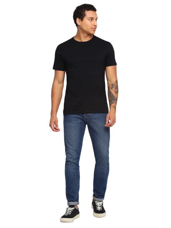 Image of AMERICAN CREW 100% Supima Cotton Round Neck T-Shirt for Men