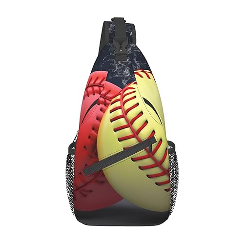 Sac à bandoulière pour softball noir taille unique homme et femme