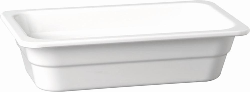APS 83762 GN 1/4 Behälter HIGH LINE, 26,5 x 16,2 cm, Tiefe 65 mm, 1,35 Liter, Melamin, weiß