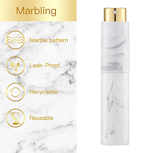 Tekson 10ML Perfume Atomizer Travel (7 PCS), Refillable Cologne Containers, Dispenser Spray Empty Bottle for Mini Sprayer Size by Tekson - Image 2