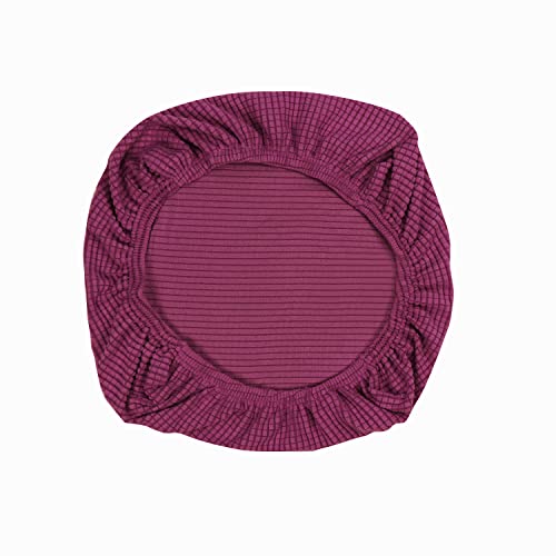 Yikko – Housses de siège de chaise en élasthanne élastique extensible et lavable pour chaises de bureau, chaises de salle à manger, bar, décoration de fête de mariage (violet foncé)