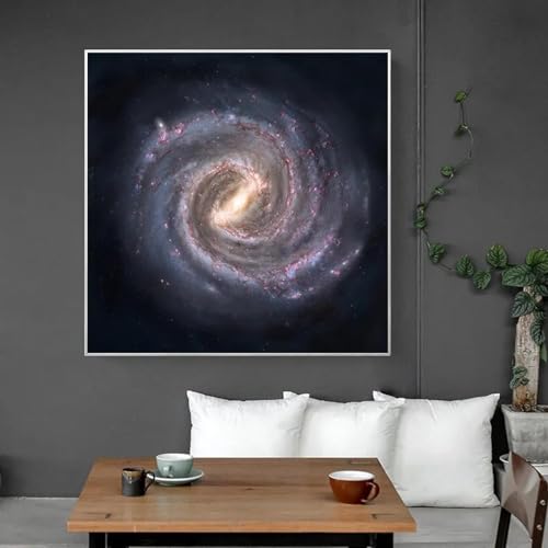 Peinture sur toile de la Voie lactée pour s'évader depuis son salon