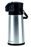 2.2 L kapazität Hendi Pumpkanne, Isolierkanne, mit Pumpsystem, Kaffekanne, Termoskanne, Teekanne, 2,2L, Edelstahl, Polypropylen, ø150x(H)340mm