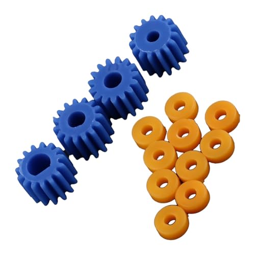 Engrenages en Plastique 26 Pièces, pour Kits de Robots de Voiture D'avion à Moteur Jouet, Ensemble D'engrenages Simples pour Petits Moteurs, 2MM/2.3MM/3MM/3.17MM/4MM