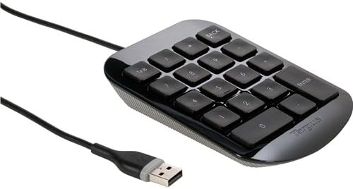 Targus USB Wire Numeric Keypad for Laptop Desktop Computer PC, Palm Size (AKP10EU)