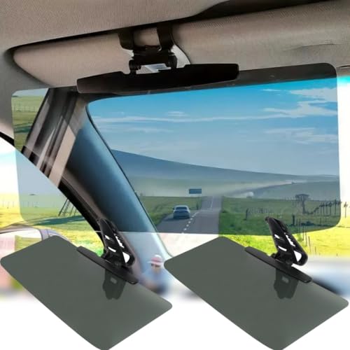 2 Pack Universal Car Sunshield Panel with Anti-Glare Polarized Lenses & UV Blocking - Windshield Glare Eliminator for Safe Driving by Loisdaro - Used condition - US$21.25