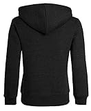 shelikes Kids Girls Boys Zipper Hoodie Unisex Zipper Top Jacket PE School Sweat Hoodie Casual Fashion UK Size 5-14 Years Black - Image 9