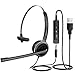 Mpow Single-Sided USB Headset with Microphone, Over-The-Head Computer Headphone for PC, 270 Degree Boom Mic for Right/Left Ear, Comfort-fit Call Center Headsets with in-Cord Volume Control