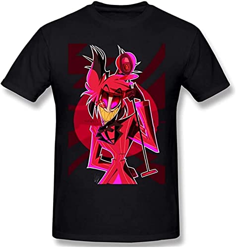 Hazbin Alastor T-Shirt Unisex Black Mens Tees M
