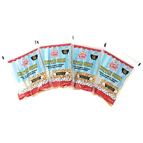 Al In One Kettle Corn Kit for 6 OZ popper or Larger, 4 Pack Cover