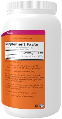 NOW Supplements, Vitamin C Crystals (Ascorbic Acid), 3 lbs — 사진 2