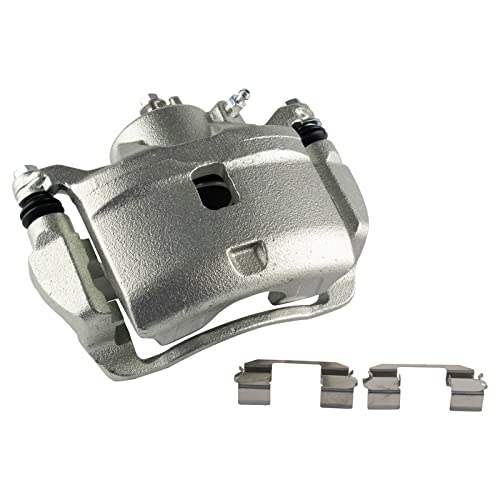 Image of TRQ Front Brake Caliper Set Zinc Coated Brackets Compatible with 2002-2004 Honda CR-V 2003-2011 Honda Element