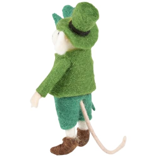 Primitives-by-Kathy-Felt-Critter-St-Patrick-Mouse Primitives by Kathy Felt Critter St Patrick Mouse
