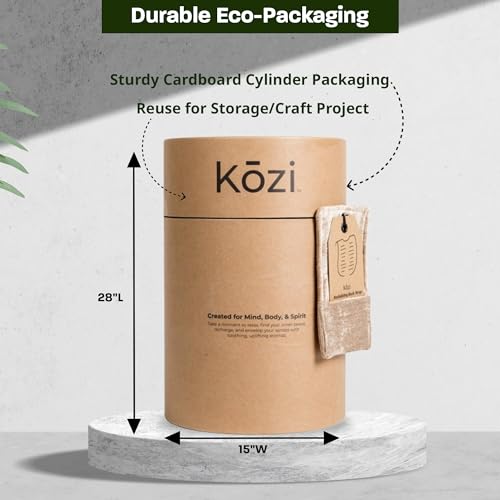 Kozi Weighted Heating Pad Microwavable|Hot & Cold Aromatherapy Neck and Back wrap|Moist Heat for Cramps, Muscles, Joints, Back, Neck and Shoulders, Heat Compress Pillow | Jute