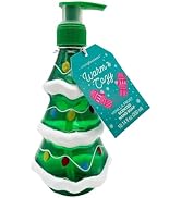 Simple Pleasures Holiday Soap Dispensers – Christmas Tree Shaped with Scented Liquid Soap - Decor...