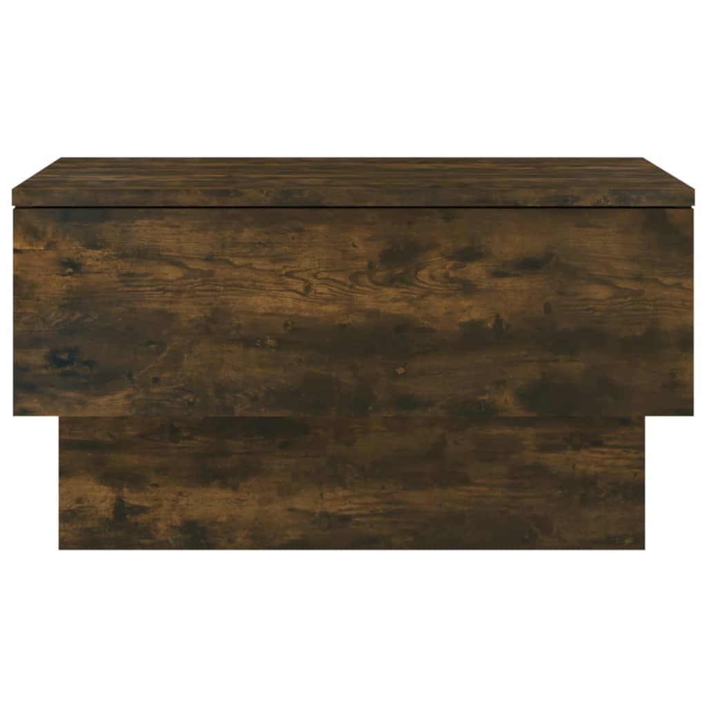 Set di 2 comodini sospesi, montaggio a parete, in legno di rovere affumicato, comodino da parete salvaspazio per libri e ornamenti, facile da pulire e stabile
