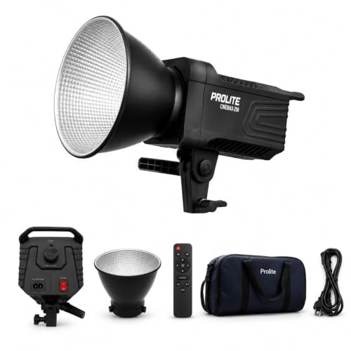 Image of Prolite Cinemax 250 Bi COB LED Studio Light, 2700-6500K Bowens Mount