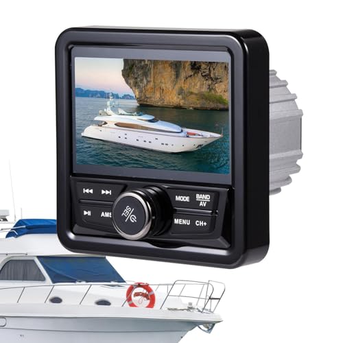 Vbnuyhim - Reproductor de música inalámbrico, reproductor con radio FM - Reproductores Transmisor de radio FM - Transmisor FM impermeable, radio AM/FM, adaptador de radio de coche,