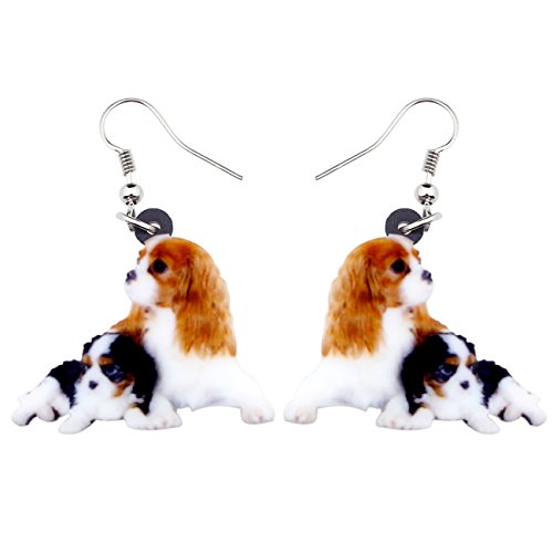 Newei Cute Cavalier King Charles Spaniel Earrings Fashion Pet Jewelry For Girl Women Dog Lovers (Multicolor) #TOP25